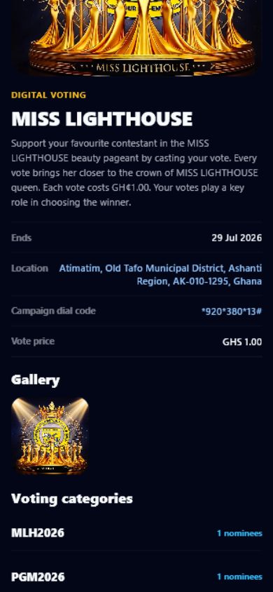 Review a digital voting campaign